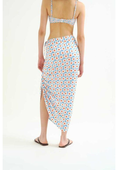 Falda midi con estampado  Popcorn