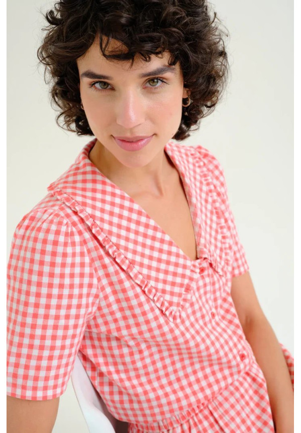 Camisa Cuadro vichy rojo