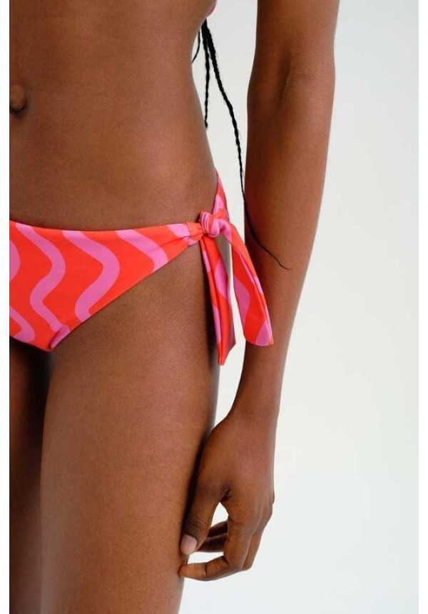 Braguita Bikini lazada con estampado Wave Red & Pink