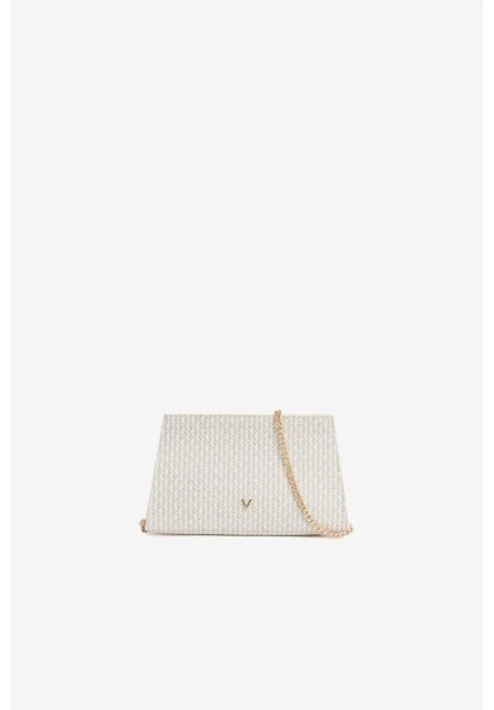 Cartera blanca textura fiesta