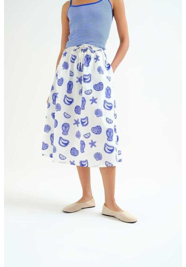 Falda con estampado Lobster