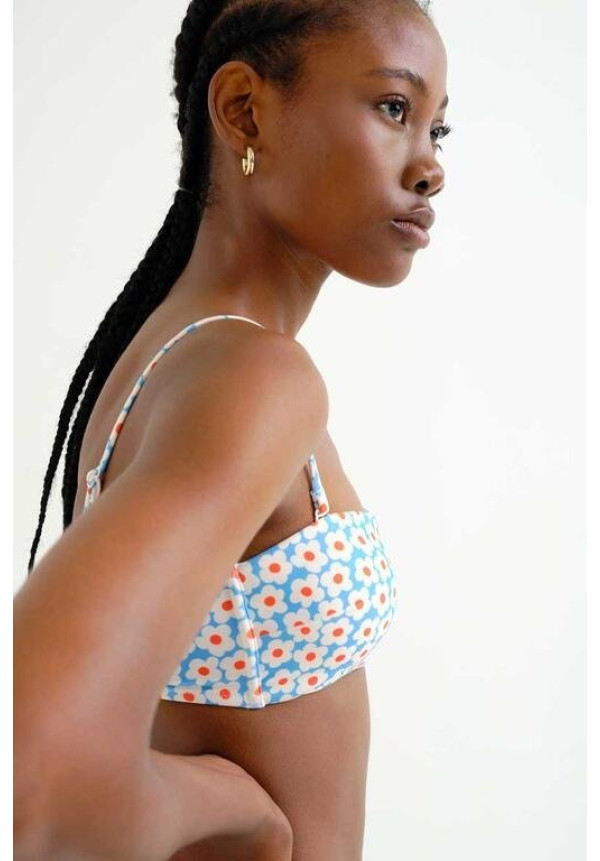 Top bikini recto estampado Popcorn