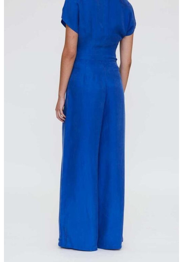 Pantalón crepé azul