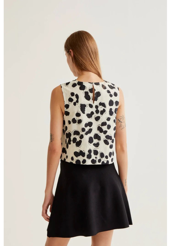 Top con estampado Dalmatian