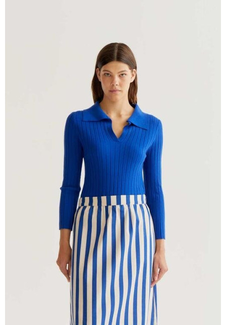 Jersey de punto azul