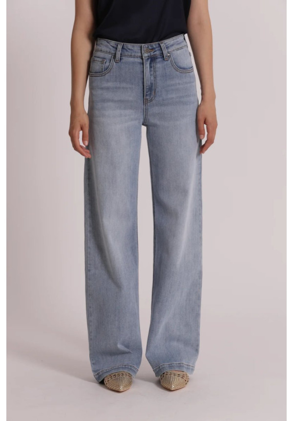 Pantalón vaquero Wide Leg tiro medio