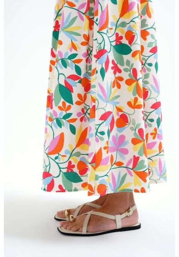 Falda larga con estampado Lotto