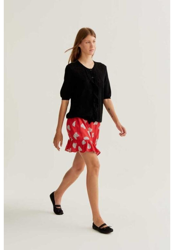 Falda corta con estampado Harmony Red