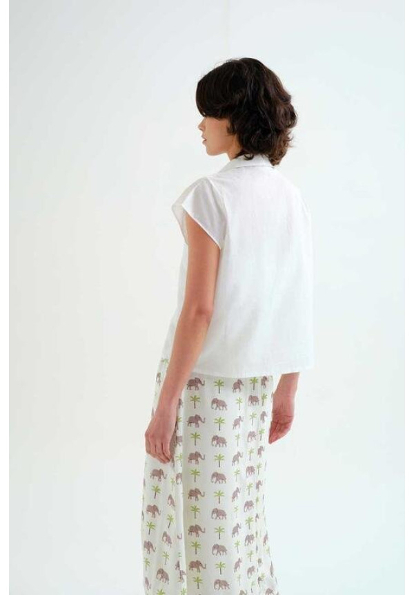 Camisa con estampado Elefante y  Palmera