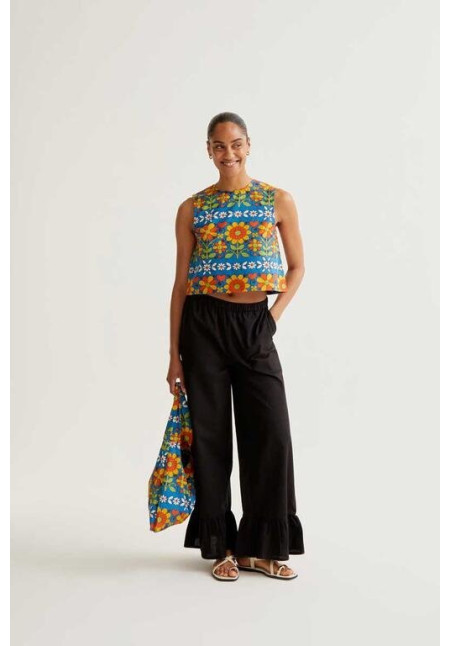 Pantalón 100% algodón negro