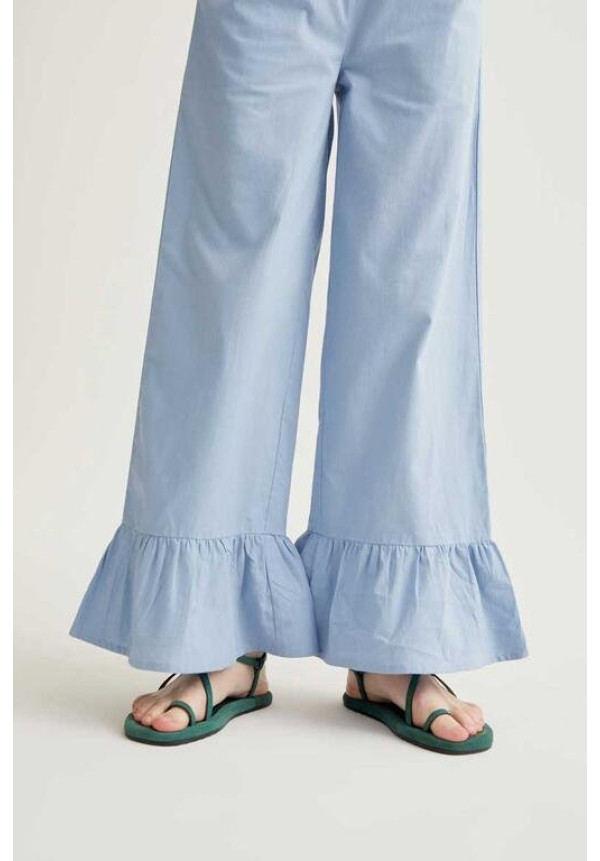 Pantalón 100% algodón azul claro