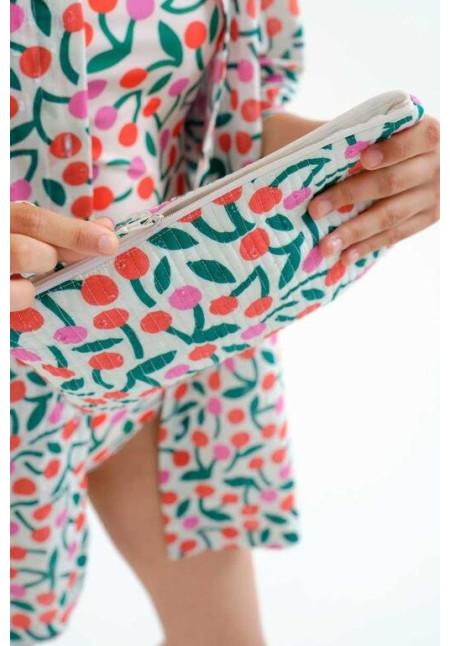 Bolso con estampado Guinda