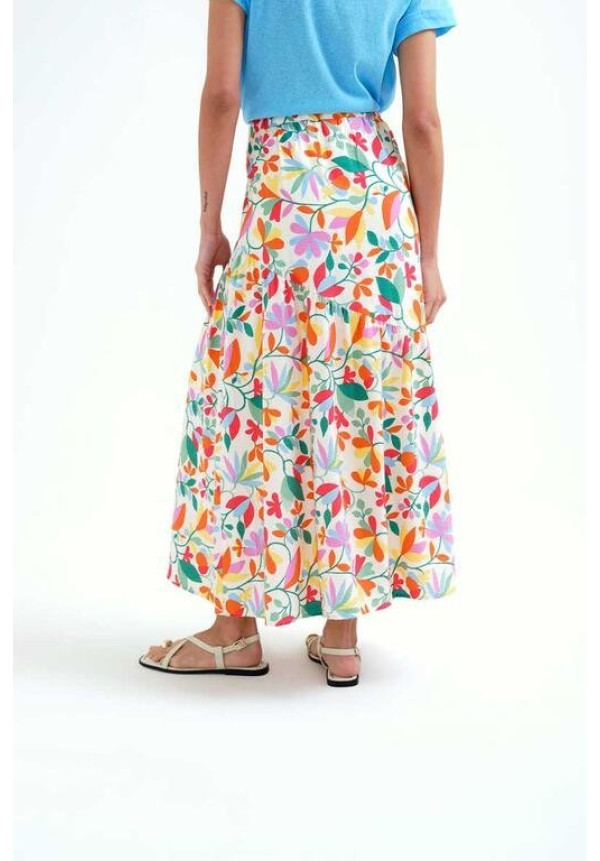 Falda larga con estampado Lotto