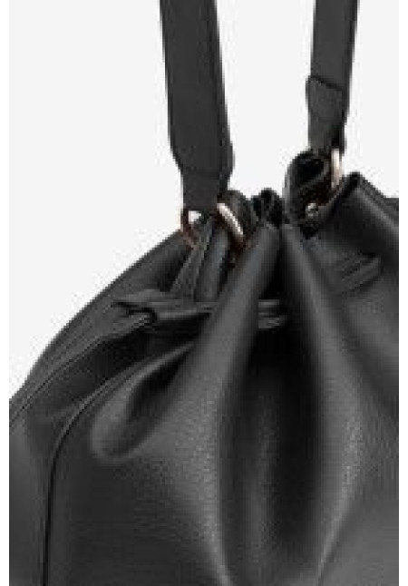 Bolso negro doble asa oversize