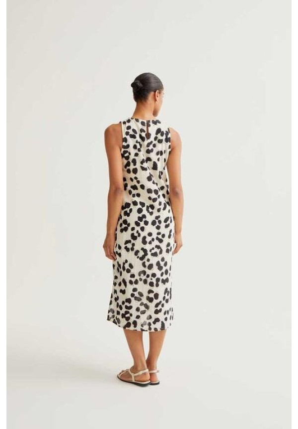 Vestido midi con estampado Dalmatian