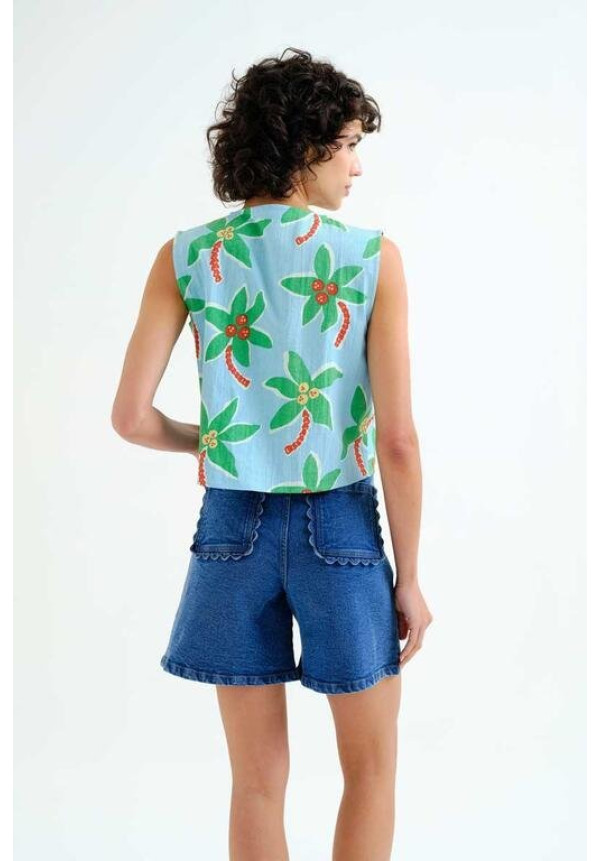 Top con estampado Cocotero  Big