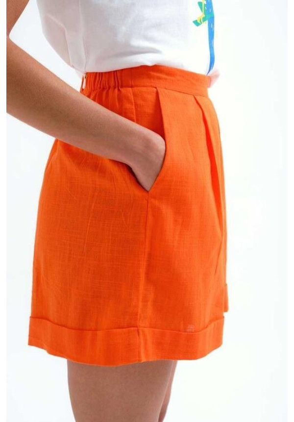 Shorts naranja 100% algodón