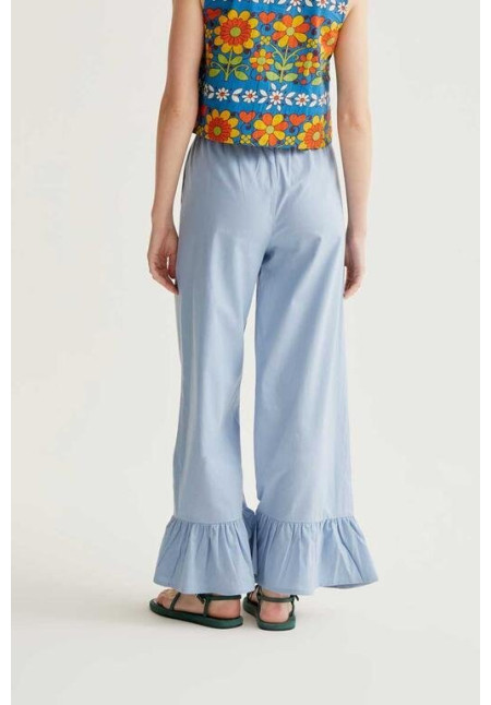 Pantalón 100% algodón azul claro