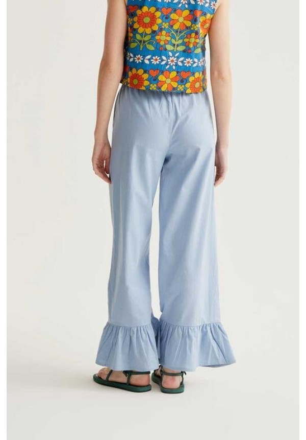 Pantalón 100% algodón azul claro