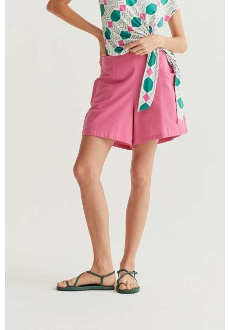 Shorts 100% algodón rosa