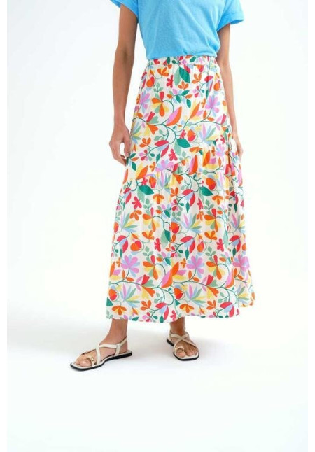 Falda larga con estampado Lotto
