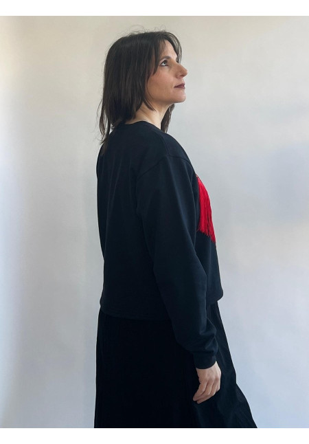 Sudadera Sangra Negra Mantón Manila 