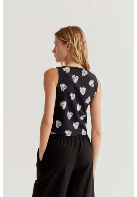 Chaleco con estampado Harmony