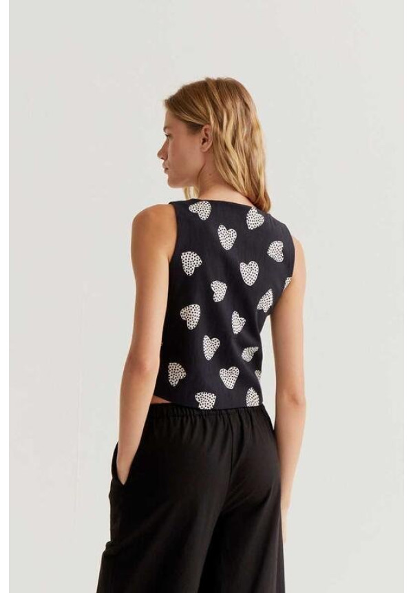 Chaleco con estampado Harmony