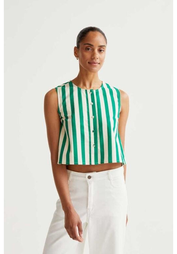 Top con estampado Bamboo Green