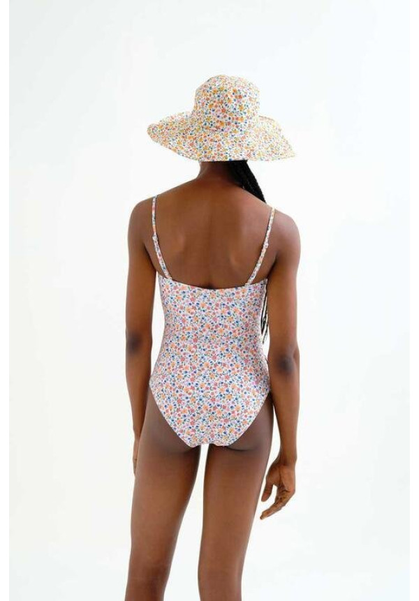 Bañador escote recto estampado Lily Small