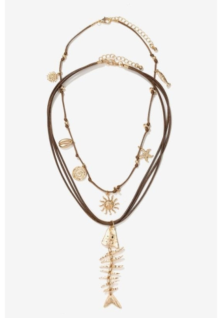 Collar dorado pez