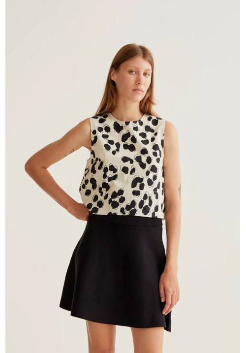 Top con estampado Dalmatian