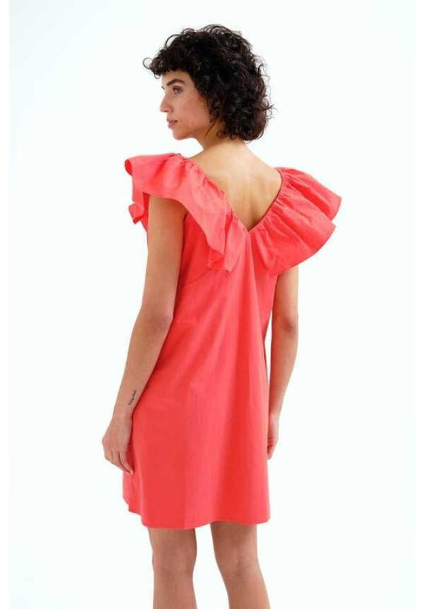 Vestido corto rojo 100% algodón