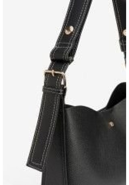 Bolso negro asa ancha