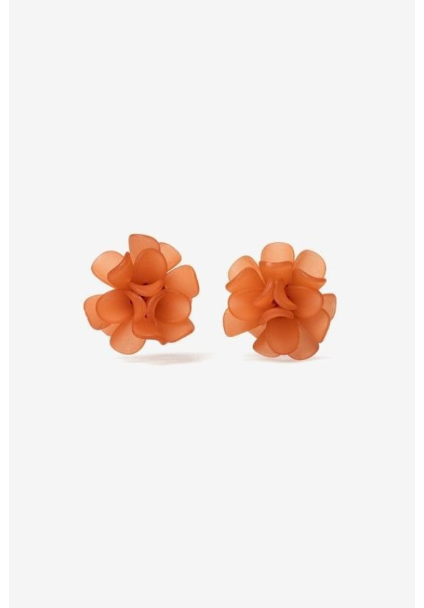 Pendiente coral naranja