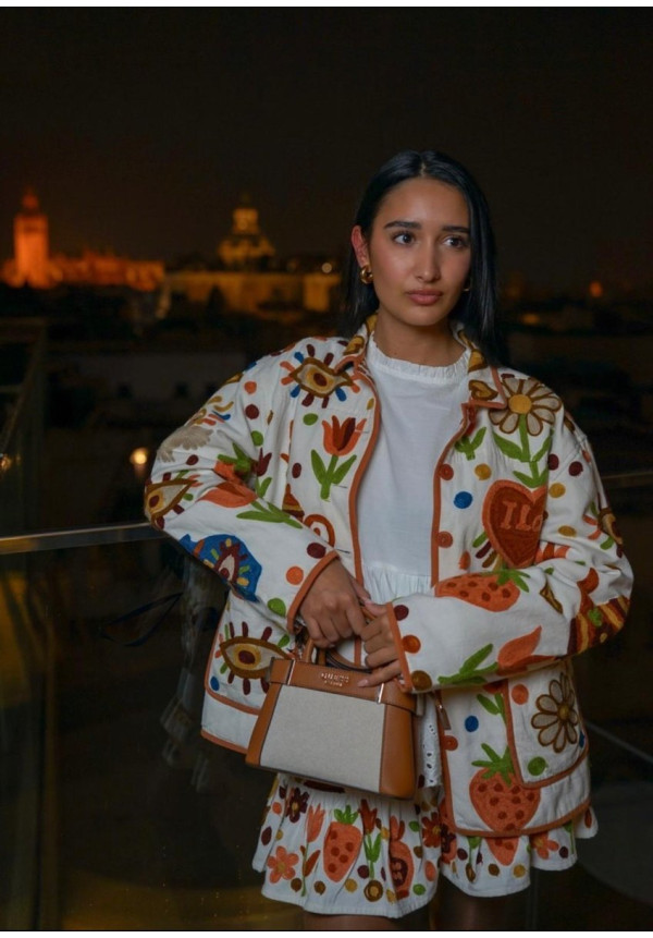 Chaqueta y 100% algodón talla M