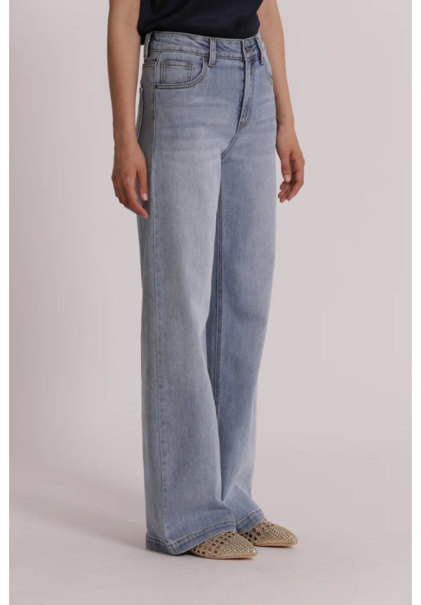 Pantalón vaquero Wide Leg tiro medio
