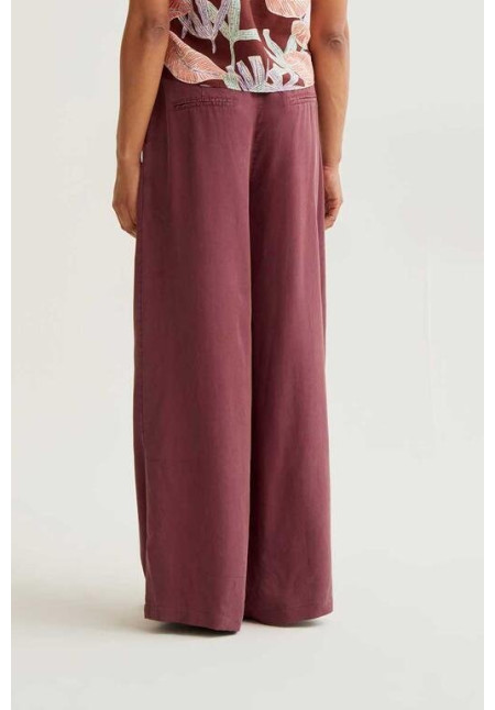Pantalón wide leg marrón