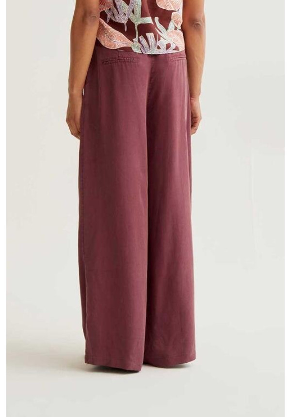 Pantalón wide leg marrón