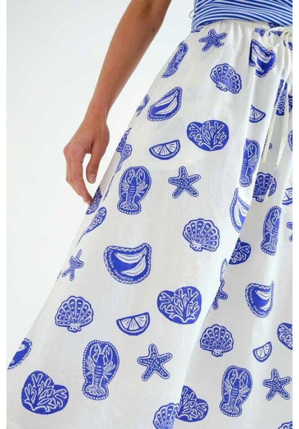 Falda con estampado Lobster