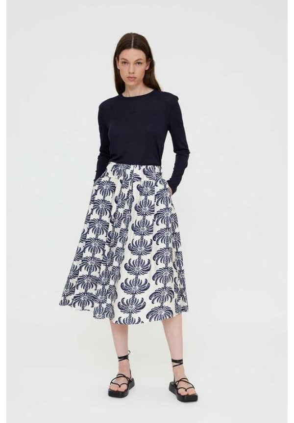Falda con estampado Palms Spring