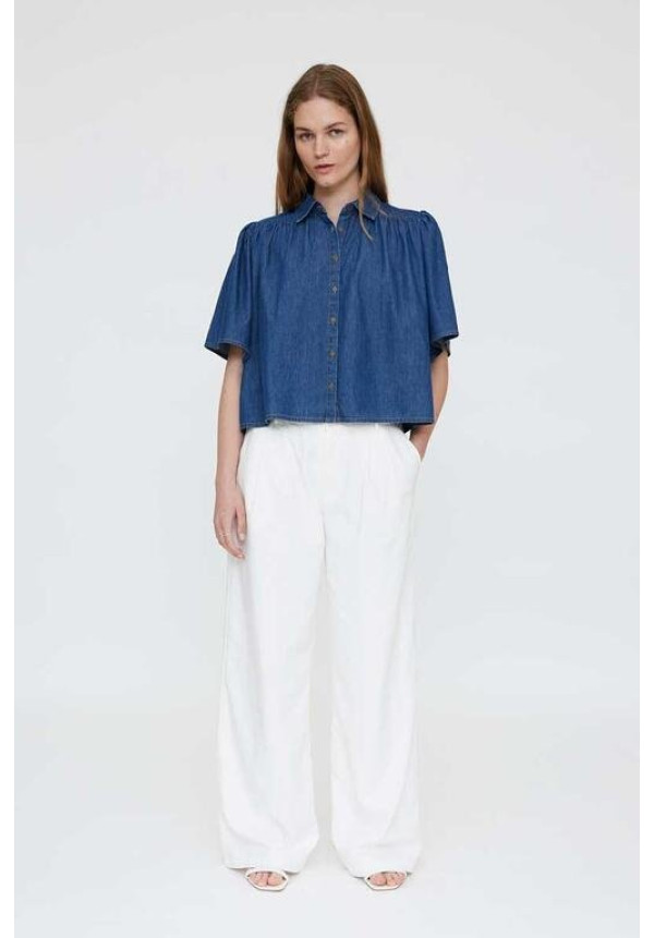 Camisa 100% algodón chambray